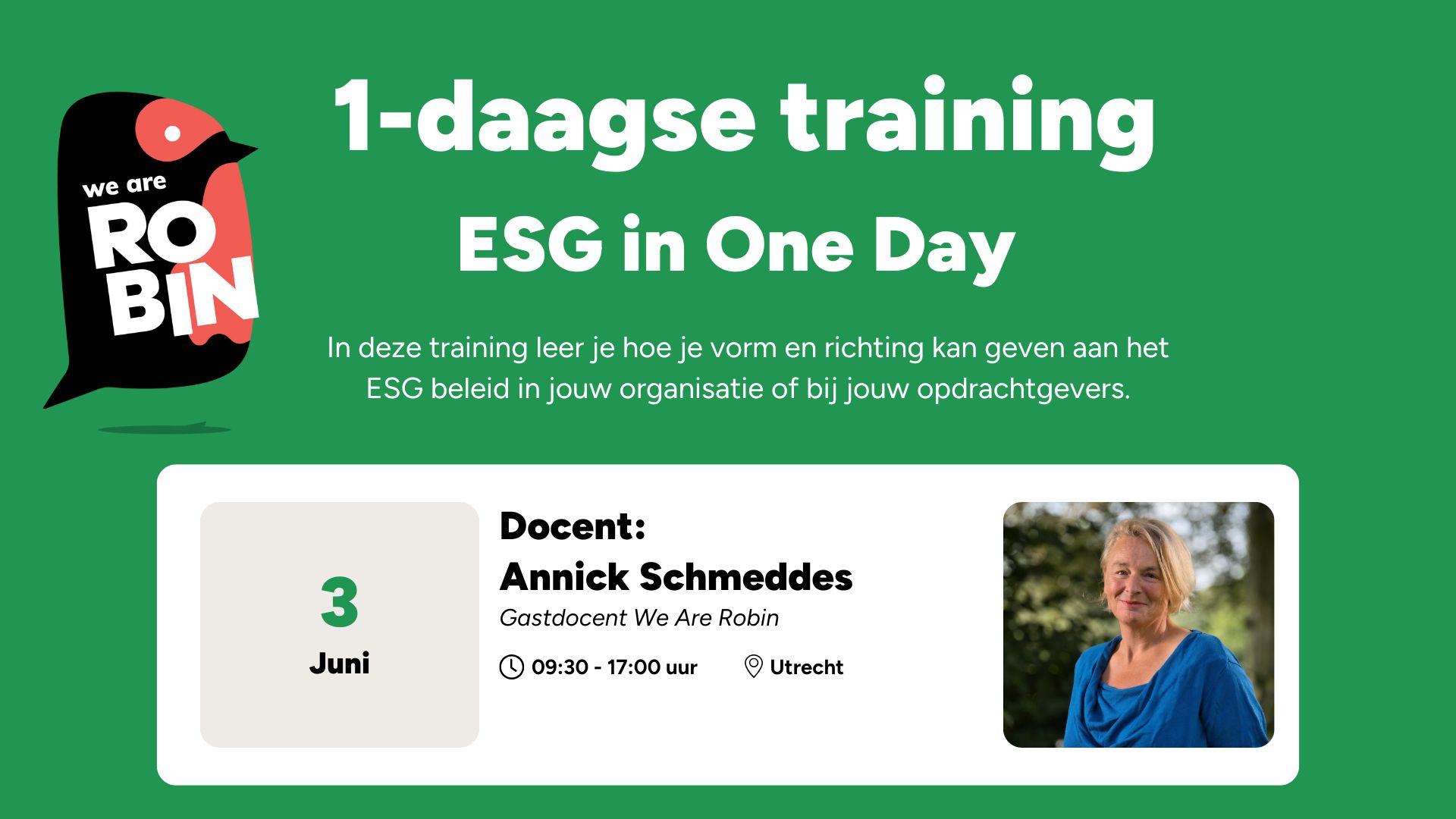 1-daagse training “ESG in One Day”