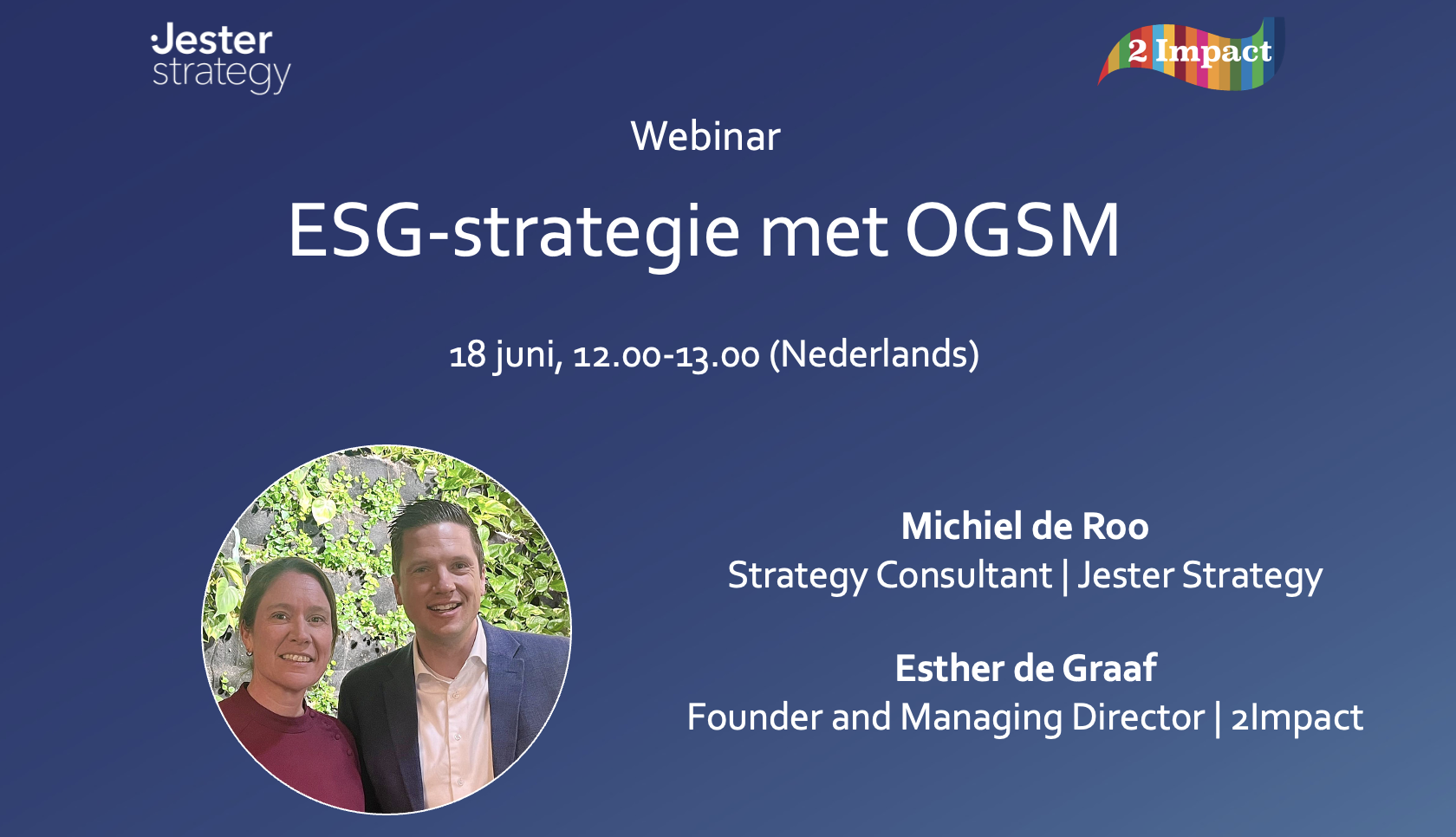 Webinar 'Hoe gebruik je OGSM om je ESG-strategie vorm te geven'